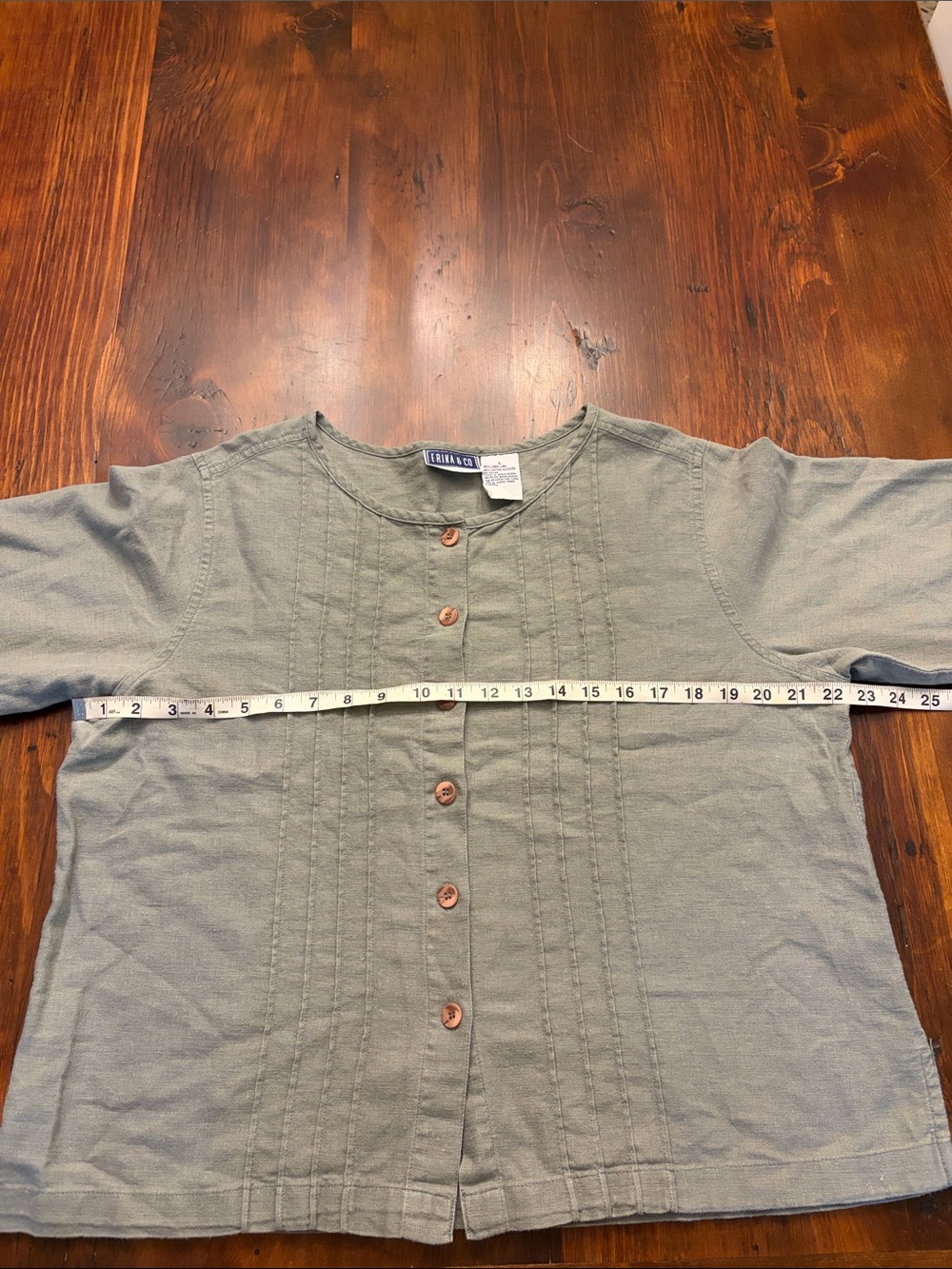 Vintage Erika & CO. Cotton/Linen Blend Top - Picture 5 of 7